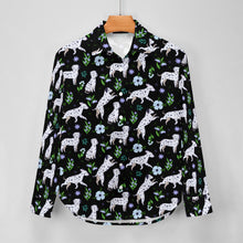 Load image into Gallery viewer, Flower Garden Dalmatians Women's Shirt-Apparel-Apparel,Dalmatian,Dog Mom Gifts,Shirt-33