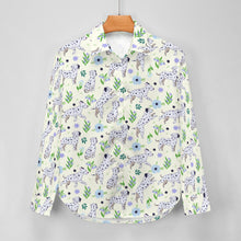 Load image into Gallery viewer, Flower Garden Dalmatians Women's Shirt-Apparel-Apparel,Dalmatian,Dog Mom Gifts,Shirt-2
