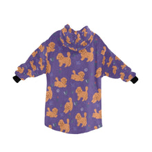 Load image into Gallery viewer, Image of lavender colored doodle blanket hoodie for kids 