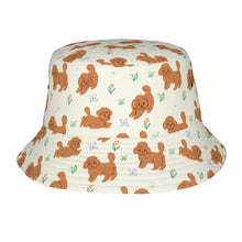 Load image into Gallery viewer, Flower Garden Doodle Love Bucket Hat-Hats &amp; Caps-Accessories,Dog Dad Gifts,Dog Mom Gifts,Doodle,Hats-Ivory White-One Size-25