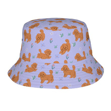 Load image into Gallery viewer, Flower Garden Doodle Love Bucket Hat-Hats &amp; Caps-Accessories,Dog Dad Gifts,Dog Mom Gifts,Doodle,Hats-Lavender Purple-One Size-17