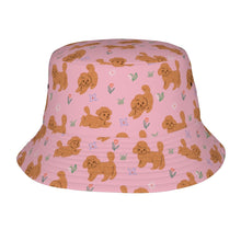 Load image into Gallery viewer, Flower Garden Doodle Love Bucket Hat-Hats &amp; Caps-Accessories,Dog Dad Gifts,Dog Mom Gifts,Doodle,Hats-Light Pink-One Size-33
