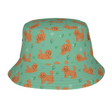 Load image into Gallery viewer, Flower Garden Doodle Love Bucket Hat-Hats &amp; Caps-Accessories,Dog Dad Gifts,Dog Mom Gifts,Doodle,Hats-Mint Green-One Size-9