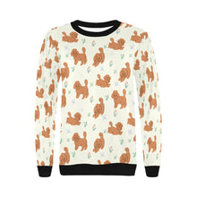 Load image into Gallery viewer, Flower Garden Doodle Love Sweatshirt for Women-Apparel-Apparel, Dog Mom Gifts, Doodle, Sweatshirt-12
