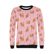 Load image into Gallery viewer, Flower Garden Doodle Love Sweatshirt for Women-Apparel-Apparel, Dog Mom Gifts, Doodle, Sweatshirt-14