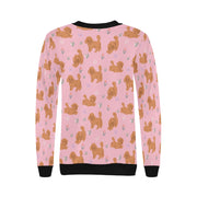 Flower Garden Doodle Love Sweatshirt for Women-Apparel-Apparel, Dog Mom Gifts, Doodle, Sweatshirt-15