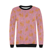 Flower Garden Doodle Love Sweatshirt for Women-Apparel-Apparel, Dog Mom Gifts, Doodle, Sweatshirt-16