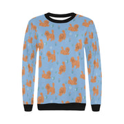 Flower Garden Doodle Love Sweatshirt for Women-Apparel-Apparel, Dog Mom Gifts, Doodle, Sweatshirt-18