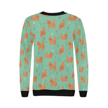 Load image into Gallery viewer, Flower Garden Doodle Love Sweatshirt for Women-Apparel-Apparel, Dog Mom Gifts, Doodle, Sweatshirt-23
