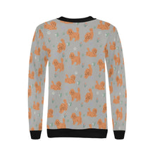 Load image into Gallery viewer, Flower Garden Doodle Love Sweatshirt for Women-Apparel-Apparel, Dog Mom Gifts, Doodle, Sweatshirt-27