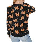 Flower Garden Doodle Love Sweatshirt for Women-Apparel-Apparel, Dog Mom Gifts, Doodle, Sweatshirt-29