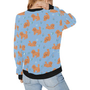 Flower Garden Doodle Love Sweatshirt for Women-Apparel-Apparel, Dog Mom Gifts, Doodle, Sweatshirt-33