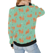 Flower Garden Doodle Love Sweatshirt for Women-Apparel-Apparel, Dog Mom Gifts, Doodle, Sweatshirt-35