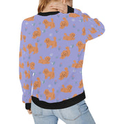Flower Garden Doodle Love Sweatshirt for Women-Apparel-Apparel, Dog Mom Gifts, Doodle, Sweatshirt-36