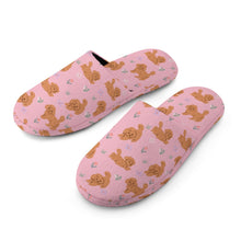 Load image into Gallery viewer, Flower Garden Doodle Love Women&#39;s Cotton Mop Slippers-12