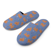 Load image into Gallery viewer, Flower Garden Doodle Love Women&#39;s Cotton Mop Slippers-15