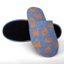 Load image into Gallery viewer, Flower Garden Doodle Love Women&#39;s Cotton Mop Slippers-19