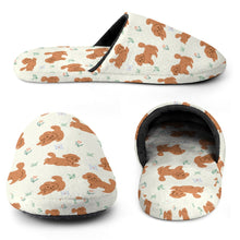 Load image into Gallery viewer, Flower Garden Doodle Love Women&#39;s Cotton Mop Slippers-2