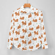 Load image into Gallery viewer, Flower Garden Doodle Love Women&#39;s Shirt-Apparel-Apparel,Dog Mom Gifts,Doodle,Shirt-11