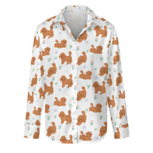 Load image into Gallery viewer, Flower Garden Doodle Love Women&#39;s Shirt-Apparel-Apparel,Dog Mom Gifts,Doodle,Shirt-12