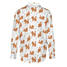 Load image into Gallery viewer, Flower Garden Doodle Love Women&#39;s Shirt-Apparel-Apparel,Dog Mom Gifts,Doodle,Shirt-13