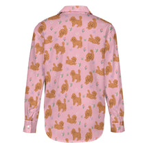 Load image into Gallery viewer, Flower Garden Doodle Love Women&#39;s Shirt-Apparel-Apparel,Dog Mom Gifts,Doodle,Shirt-16