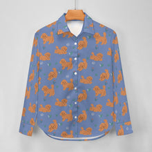 Load image into Gallery viewer, Flower Garden Doodle Love Women&#39;s Shirt-Apparel-Apparel,Dog Mom Gifts,Doodle,Shirt-17