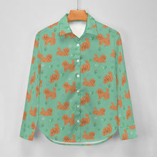 Load image into Gallery viewer, Flower Garden Doodle Love Women&#39;s Shirt-Apparel-Apparel,Dog Mom Gifts,Doodle,Shirt-20