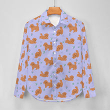 Load image into Gallery viewer, Flower Garden Doodle Love Women&#39;s Shirt-Apparel-Apparel,Dog Mom Gifts,Doodle,Shirt-23