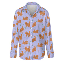 Load image into Gallery viewer, Flower Garden Doodle Love Women&#39;s Shirt-Apparel-Apparel,Dog Mom Gifts,Doodle,Shirt-24