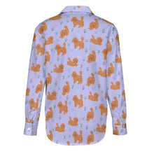 Load image into Gallery viewer, Flower Garden Doodle Love Women&#39;s Shirt-Apparel-Apparel,Dog Mom Gifts,Doodle,Shirt-25