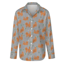 Load image into Gallery viewer, Flower Garden Doodle Love Women&#39;s Shirt-Apparel-Apparel,Dog Mom Gifts,Doodle,Shirt-27