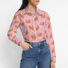 Load image into Gallery viewer, Flower Garden Doodle Love Women&#39;s Shirt-Apparel-Apparel,Dog Mom Gifts,Doodle,Shirt-2