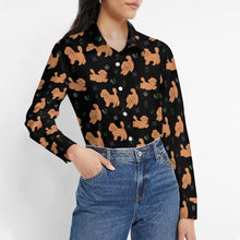 Load image into Gallery viewer, Flower Garden Doodle Love Women&#39;s Shirt-Apparel-Apparel,Dog Mom Gifts,Doodle,Shirt-7