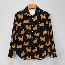 Load image into Gallery viewer, Flower Garden Doodle Love Women&#39;s Shirt-Apparel-Apparel,Dog Mom Gifts,Doodle,Shirt-8