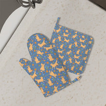 Load image into Gallery viewer, Flower Garden Golden Retriever Oven Mitts and Pot Holder Set-Kitchen Decor-Accessories,Dog Mom Gifts,Golden Retriever-11