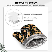 Load image into Gallery viewer, Flower Garden Golden Retriever Oven Mitts and Pot Holder Set-Kitchen Decor-Accessories,Dog Mom Gifts,Golden Retriever-8