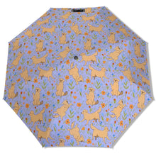 Load image into Gallery viewer, Flower Garden Golden Retriever Umbrella-Accessories-Accessories,Dog Mom Gifts,Golden Retriever,Umbrella-4