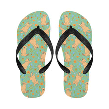 Load image into Gallery viewer, Flower Garden Golden Retriever Unisex Slippers-16
