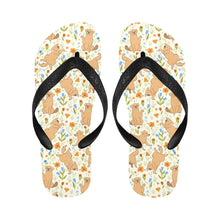Load image into Gallery viewer, Flower Garden Golden Retriever Unisex Slippers-4