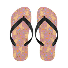 Load image into Gallery viewer, Flower Garden Golden Retriever Unisex Slippers-6