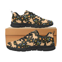 Load image into Gallery viewer, Flower Garden Golden Retriever Women's Breathable Sneakers-50