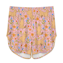 Load image into Gallery viewer, Flower Garden Golden Retriever Women&#39;s Cami and Shorts Pajama Set-8