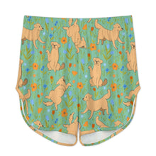 Load image into Gallery viewer, Flower Garden Golden Retriever Women&#39;s Cami and Shorts Pajama Set-15