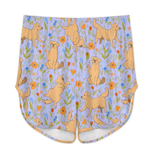 Load image into Gallery viewer, Flower Garden Golden Retriever Women&#39;s Cami and Shorts Pajama Set-23