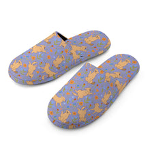Load image into Gallery viewer, Flower Garden Golden Retriever Women's Cotton Mop Slippers-33