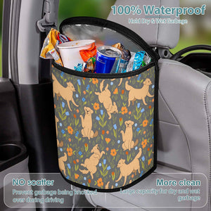 Flower Garden Golden Retrievers Multipurpose Car Storage Bag - 4 Colors-Car Accessories-Bags, Car Accessories, Golden Retriever-16