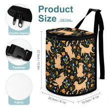 Load image into Gallery viewer, Flower Garden Golden Retrievers Multipurpose Car Storage Bag - 4 Colors-Car Accessories-Bags, Car Accessories, Golden Retriever-5