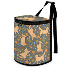 Load image into Gallery viewer, Flower Garden Golden Retrievers Multipurpose Car Storage Bag - 4 Colors-Car Accessories-Bags, Car Accessories, Golden Retriever-ONE SIZE-DimGrey-13