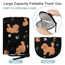 Load image into Gallery viewer, Flower Garden Goldendoodle Love Multipurpose Car Storage Bag-Car Accessories-Bags, Car Accessories, Goldendoodle-Black-3